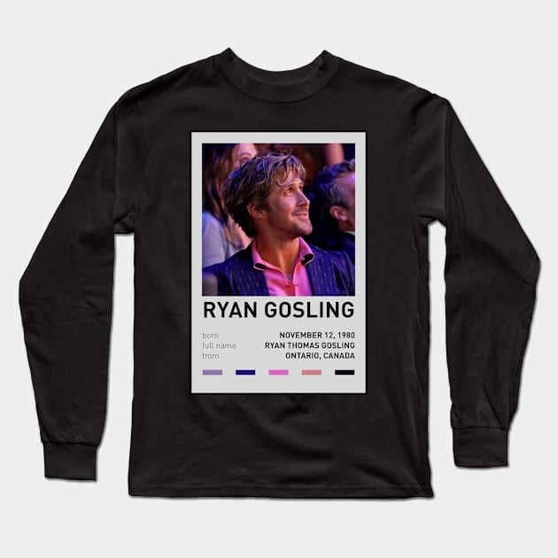 Ryan Gosling Long Sleeve T-Shirt by sinluz